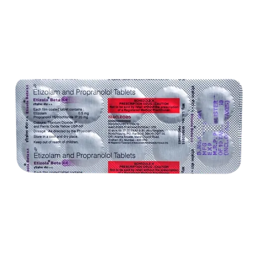 etizola beta 0.5mg tablet 10's